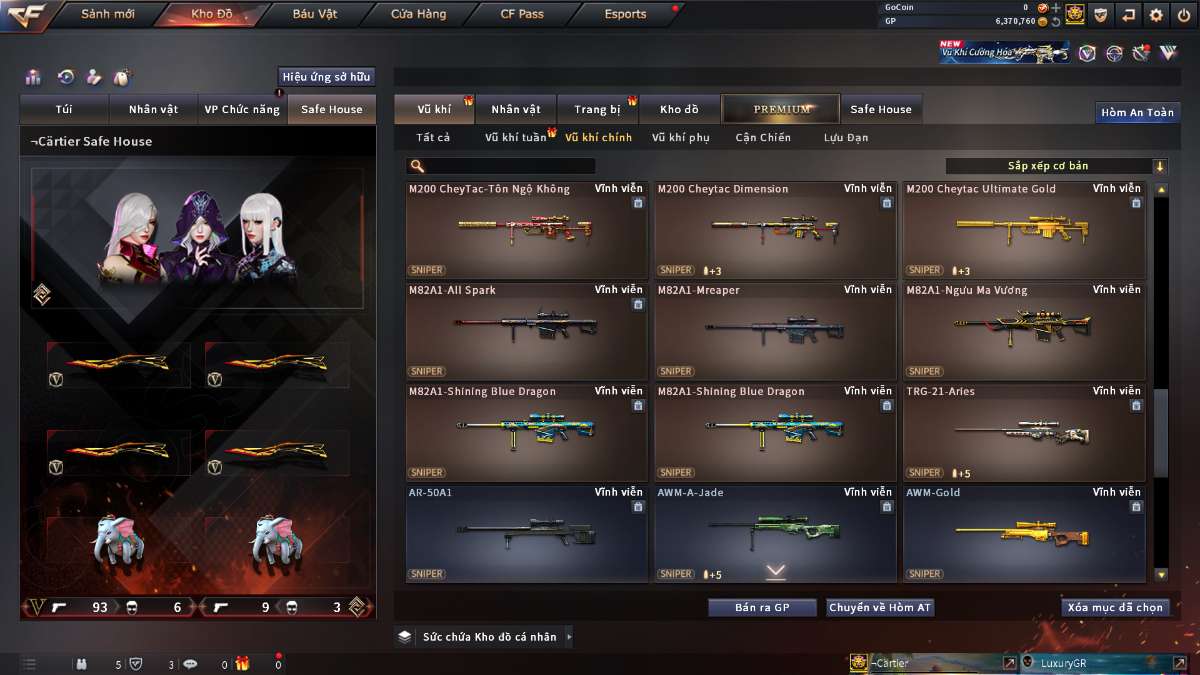 shop acc cf uy tin gia re